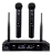 Microfone Sem Fio Dinâmico Dylan Sistema 2 Canais UDX 02 UHF - Imagem 2
