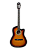 Violão de Aço Elétrico Ativo Sunburst com Cutway MXT 39ASBCE - Imagem 1