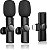 Microfone de Lapela Sem Fio Duplo Profissional Andrioid IOS - Imagem 1