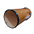 Rebolo Conico Madeira Gope 50cm x 10" Pele Animal - Imagem 6