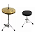 Bateria Acústica Vermelha Bumbo 20 ferragens cromadas MXT - Imagem 8