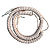 Cabo P10 X P10 L 90° 9,15m Espiral Bege Mac Cabos Vintage Series - Imagem 1