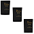 Kit 3 Biblias Sagrada Harpa Hipergigante Indice Luxo Preta - Imagem 1