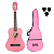 Kit Violão de Nylon Acessórios Rosa Infantil Pink Heart 3/4 - Imagem 1