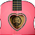 Kit Violão de Nylon Acessórios Rosa Infantil Pink Heart 3/4 - Imagem 4