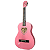 Kit Violão Nylon Com Acessórios Rosa Infantil Pink Heart 3/4 - Imagem 3