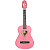 Kit Violão Nylon Com Acessórios Rosa Infantil Pink Heart 3/4 - Imagem 2