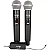 Microfone Sem Fio Duplo VHF Soundvoice Lite MM120D - Imagem 1