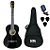 Kit Violão De Nylon Acústico Preto MYTH MT39N Base e Acessorios - Imagem 1