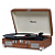 Vitrola Raveo Sonetto Chrome Brown Com Toca Disco Bluetooth - Imagem 1