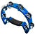 Pandeirola Meia Lua Cristal Torelli Tp316 Azul Profissional - Imagem 4