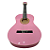 Kit Violão de Nylon Acústico Pink MYTH MT39N Capa Palhetas - Imagem 6