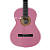 Kit Violão de Nylon Acústico Pink MYTH MT39N Capa Palhetas - Imagem 8