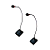 Kit 2 Microfones Gooseneck 60cm Contensador Kadosh KG 360D - Imagem 1