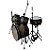 Bateria Acústica Cross RMV Bumbo 20 Sem Banco e Sem Pratos - Imagem 2