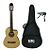 Kit Violão Nylon Eletroacústico Cort AC120CE Capa Capotraste - Imagem 1