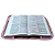 Capa Bolsa Para Biblia Rosa Claro Com Bolso e Alça - Imagem 6