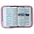 Capa Bolsa Para Biblia Rosa Claro Com Bolso e Alça - Imagem 3