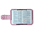 Capa Bolsa Para Biblia Rosa Claro Com Bolso e Alça - Imagem 2