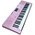 Teclado Musical Estudante M-T3280PK Rosa Com Microfone - Imagem 4