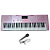 Teclado Musical Estudante M-T3280PK Rosa Com Microfone - Imagem 1