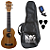 Kit Ukulele Soprano Eletroacústico Shelby SU21ME Acessórios - Imagem 1