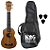Kit Ukulele Soprano Eletroacústic ShelbySU21ME Capa Palhetas - Imagem 1