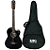 Kit Violão de Aço Acústico Preto Myth MT39SC Black Com Capa - Imagem 1