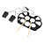 Bateria Eletrônica de Silicone Dobrável Musical Drum EMT-S9 - Imagem 7