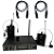 Microfone Headset Duplo Sem Fio Kadosh K402H B5 2 Cabos XLR - Imagem 1