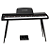 Piano Digital Kadosh 88 Teclas Sensitivas Key Power Kp880 BK - Imagem 5