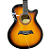 Violão de Aço Eletroacústico Michael Mini Jumbo VMA320 SB - Imagem 3