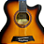 Violão Aço Elétrico Michael Mini Jumbo VMA320 SB + Palhetas - Imagem 6