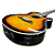 Violão Aço Elétrico Michael Mini Jumbo VMA320 SB + Palhetas - Imagem 5