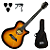 Violão Aço Elétrico Michael Mini Jumbo Bag+Palheta+Capo - Imagem 1