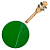 Banjo Marques Verde com Aro Cromado Passivo BAJ88 GREL - Imagem 2