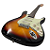 Guitarra Stratocaster Sunburst Michael MysticTone GMS130 SSS - Imagem 5