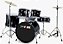 Bateria Pro Fire Bumbo 20 Preta Ds-503 ferragem Cromada - Imagem 1