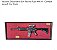 QUADRO DECORATIVO EM RESINA FUZIL M4A1 - COMBAT AIRSOFT COR PRETO FUNDO VERMELHO - Imagem 8