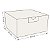 Caixinha 9x9x5 cm em duplex kraft/branco 276g - 4 unidades - Imagem 2
