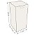 Caixinha 7x7x15 cm em triplex branco 300g - 25 unidades - Imagem 2