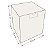 Caixinha 6x6x6,5 cm em duplex kraft/branco 276g - 12 unidades - Imagem 2