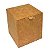 Caixinha 6x6x6,5 cm em duplex kraft/branco 276g - 12 unidades - Imagem 1
