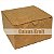 Caixinha 7x7x4 cm em duplex kraft/branco 276g - 30 unidades - Imagem 1