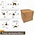 Caixinha com tampa 10x10x5 cm em kraft natural - 24 unidades - Imagem 4