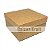 Caixinha com tampa 10x10x5 cm em kraft natural - 24 unidades - Imagem 1