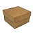 Caixinha com tampa 7x7x4 cm em kraft natural - 24 unidades - Imagem 1