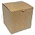 Caixinha 8x8x8 cm em kraft natural 280g + berço - 25 unidades - Imagem 1