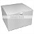 Caixinha 10x10x6,5 cm em triplex branco 300g - 25 unidades - Imagem 1
