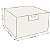 Caixinha 10x10x6,5 cm em triplex branco 300g - 25 unidades - Imagem 2